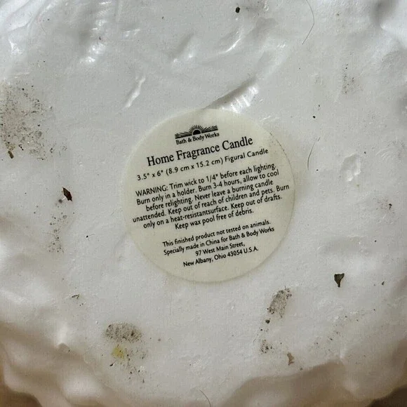 BATH And Body Works Snowman 6” Unscented Candle - Picture 9 of 10